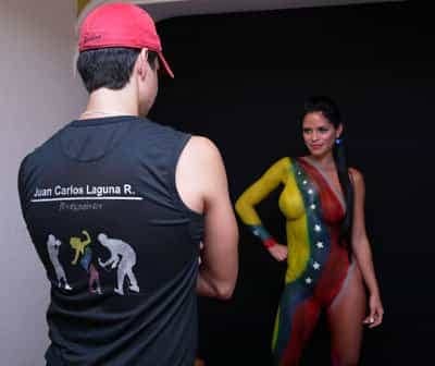 Bodypaint Venezuela Modelo Michelle Lewin